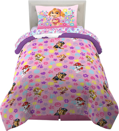 Franco Kids Paw Patrol Girls Twin Comforter and Sheets Set