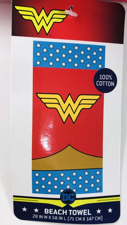 Franco Wonder Woman Fight for Rights Beach Towel