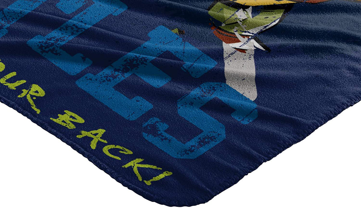 Nickelodeon's Teenage Mutant Ninja Turtles, "Tough Turtles Blues" Fleece Throw Blanket, 45" x 60"