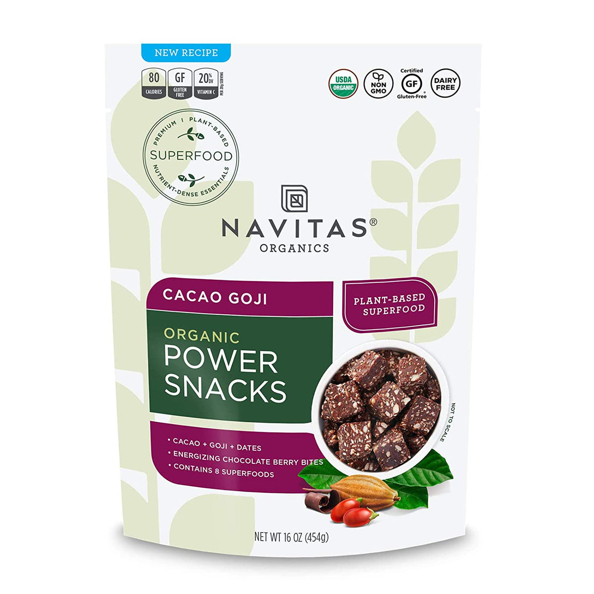 Navitas Organics Superfood Power Snacks, Blueberry Hemp