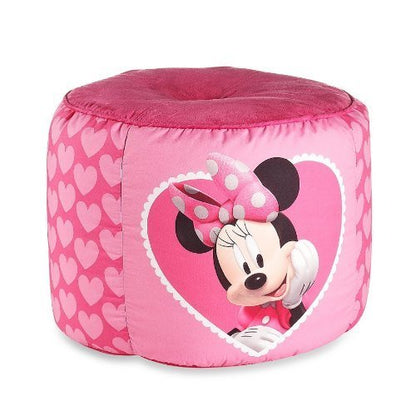 Disney Minnie Mouse Bows Pouf, 12-Inch Ottoman
