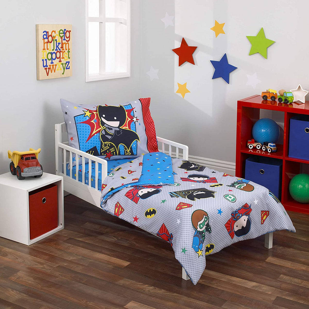 Warner Brothers Justice League 4 Piece Toddler Bedding Set