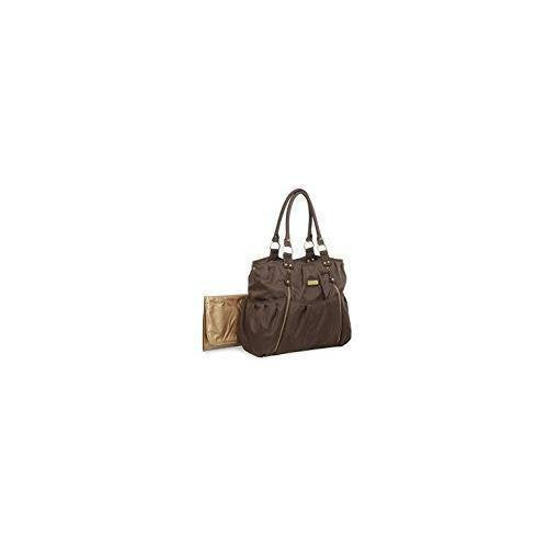 Carter's Zip Front Fashion Tote Diaper Bag (Brown)