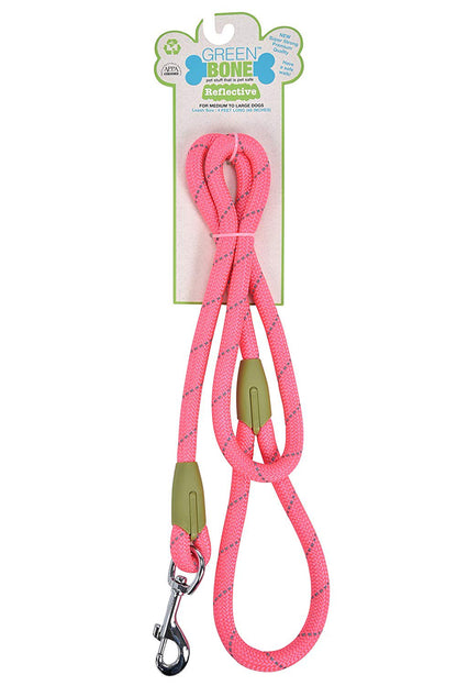 Greenbone Super Strong Reflective Dog Rope Leash 4 Feet Long For Nighttime
