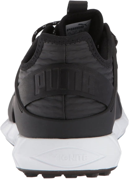 Puma Golf Men's Ignite Pwrsport Golf Shoe, Black/Silver, 8 Medium US