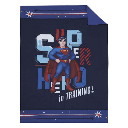 Superman 4 Piece Toddler Bedding Set - Super Hero in Training