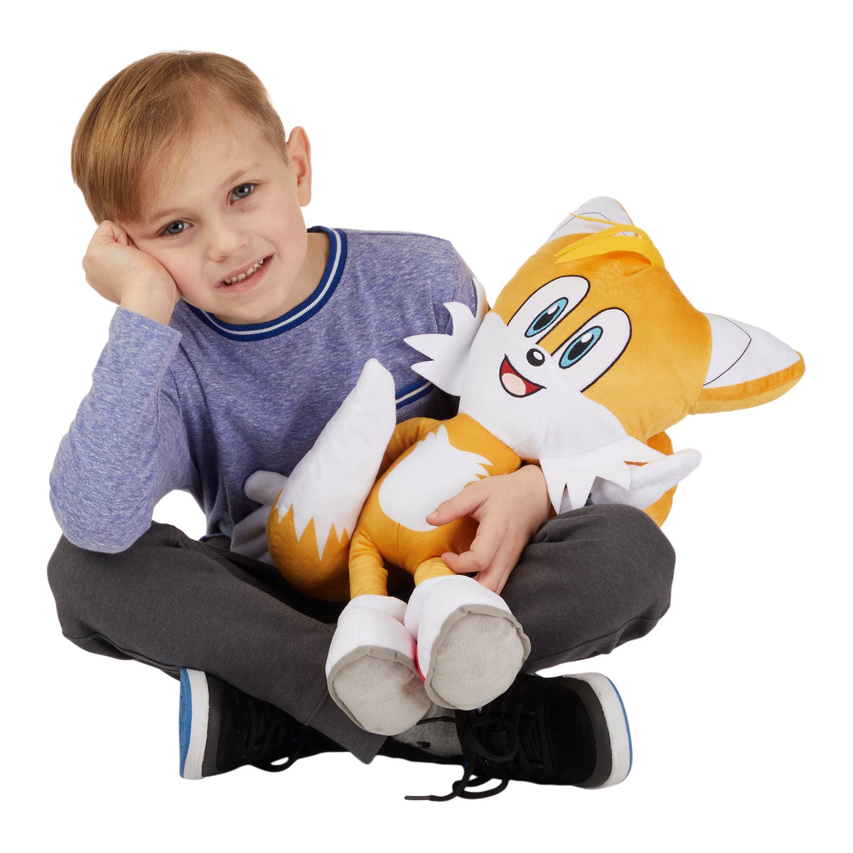 Franco Sonic The Hedgehog Tails, Anime, Super Soft Plush Kids Cuddle Pillow Buddy