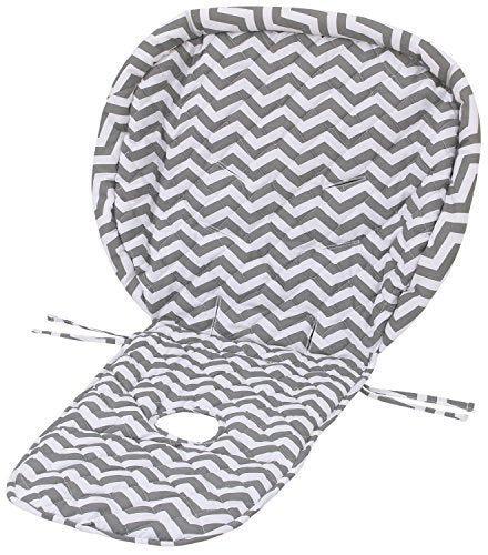 NoJo High Chair Cover Pad - Chevron Gray