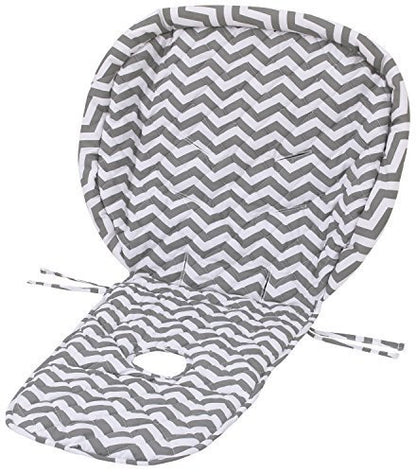 NoJo High Chair Cover Pad - Chevron Gray