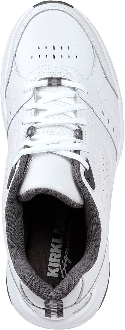 Kirkland Signature Men's Athletic Shoe, White/Grey (12)