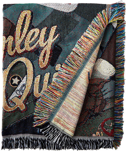 DC Bombshells: Harley Quinn Woven Tapestry Blanket, 48" x 60"