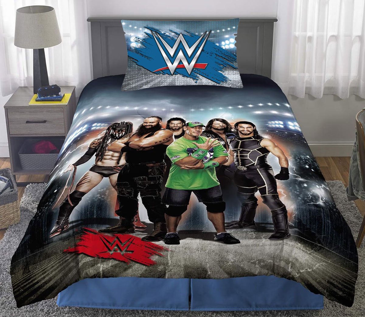Franco Kids Bedding WWE Armageddon Twin/Full Comforter & Sham Set